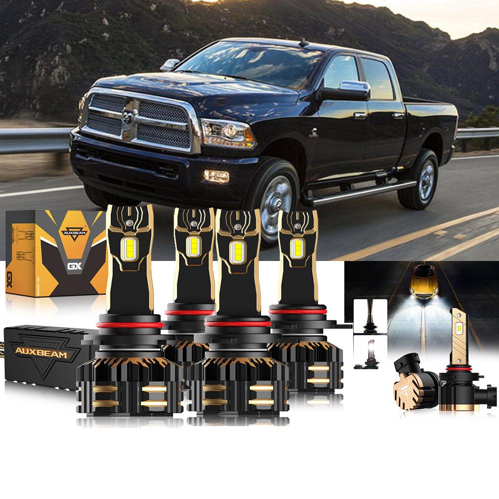 For 2013-2015 Ram 2500 (with projector-type headlights) 9005 9012 LED Headlight Bulbs Bundle