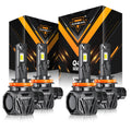 🆕H11+H11 LED Headlight Bulbs Q40 Series Ultra-High Brightness 120W 30000LM 6500K Cool White | 4 Bulbs