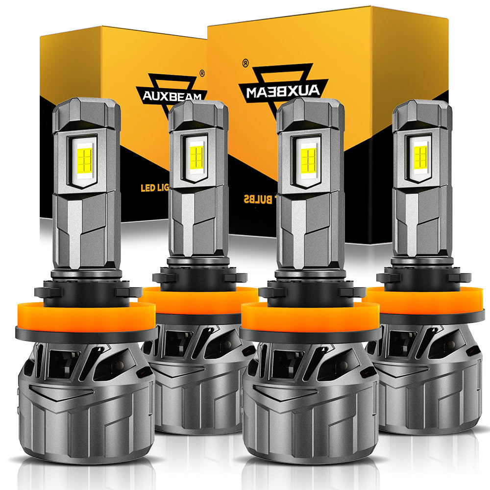 🆕1:1 Mini Size F18 Series 22000LM 100W LED Headlight Bulbs 6500K Cool White