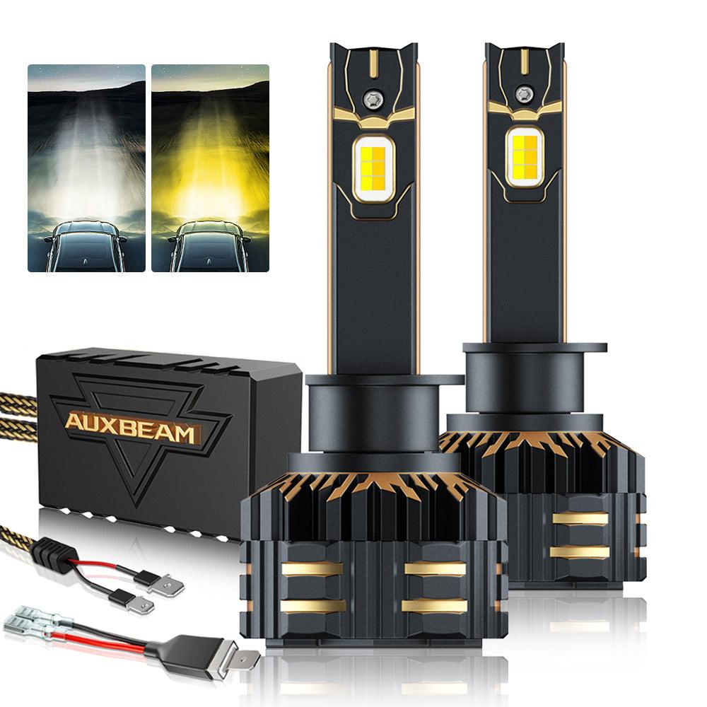 H1 LED Bulb Fog Lights 110W 25000LM GX Bi-Color Series High Power & Brightness Dual Color Switchback | 2 Bulbs