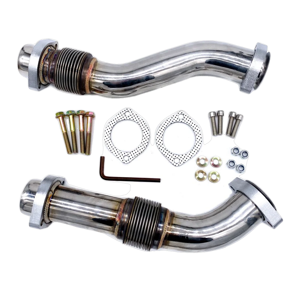 X-(Back End Hot Street) Odawgs Diesel Bellowed Up Pipes - 7.3 Powerstroke (E99) - SKU 301088