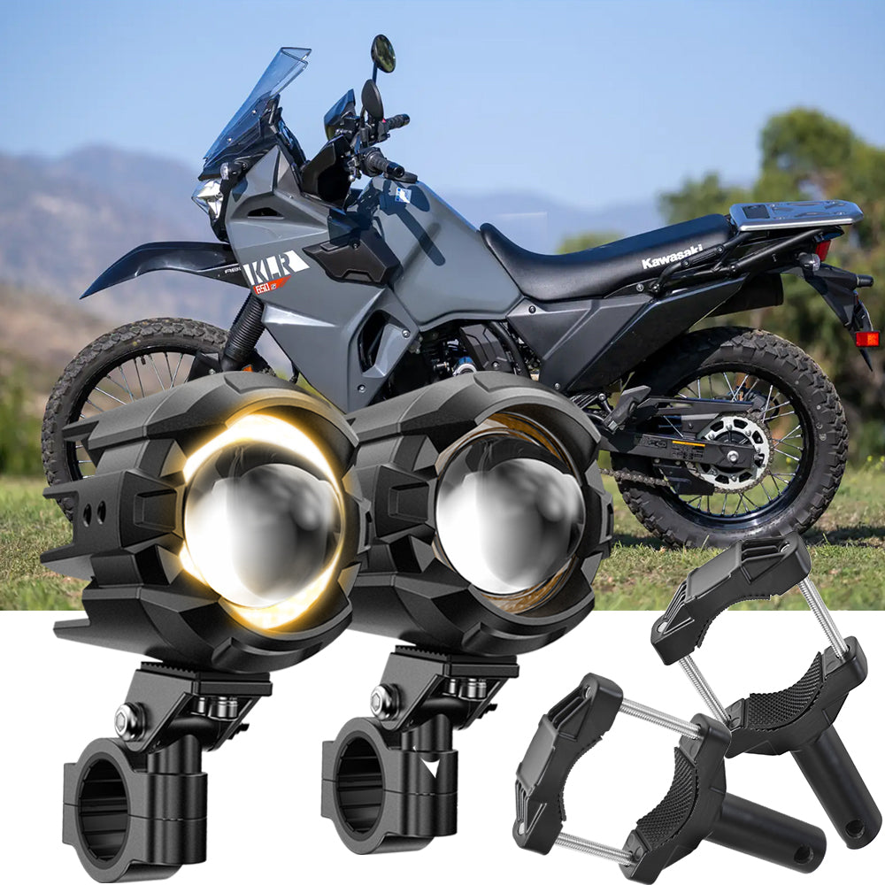 2023 Kawasaki KLR 650 Motorcycle LED Spotlight Light 3+5 Light Modes