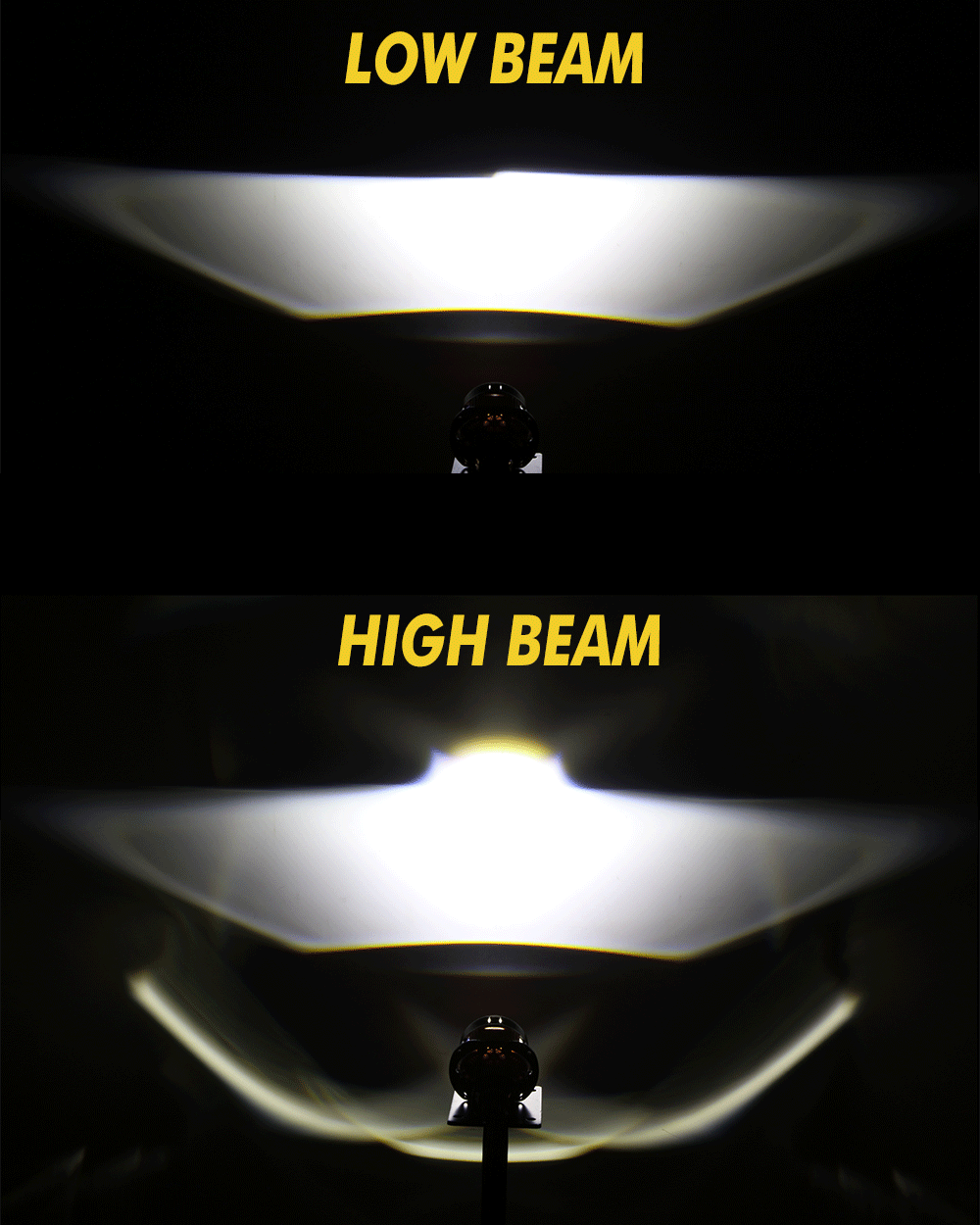 🆕2.5 Inch 100W 6000K Bi-LED Projector Headlight with 3 Direct Laser High Beam Lenses S8 Series – Non-Destructive Installation for Cars | 2pcs/Set