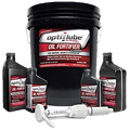 Opti-Lube Oil Fortifier with ZDDP (Zinc): 5 Gallon Pail with Accessories (1 Hand Pump, 2 Empty 16oz Bottles, 2 Empty 8oz Bottles), Treats up to 640 Quarts of Oil