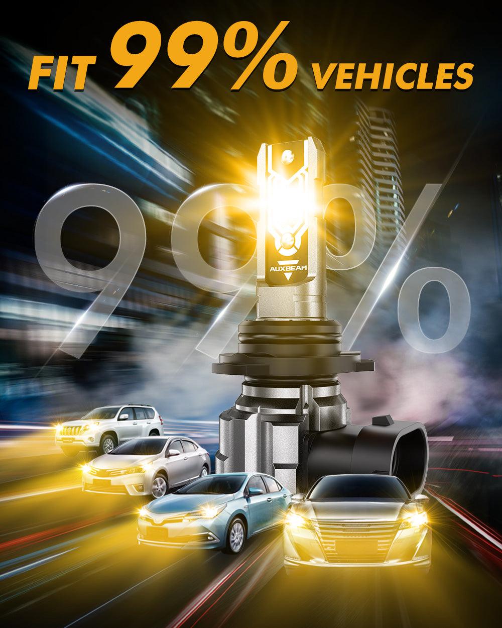 🆕9006 HB4 LED Fog Light/DRL Bulbs 50W 10000LM 3000K Amber Yellow Q5 Series | 2 Bulbs