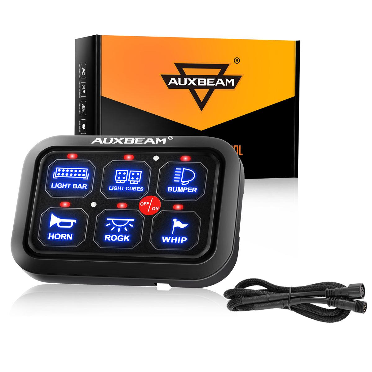 Single Series 6 Gang (BC60) LED Switch Panel, Off Road Light Controller (Blue)