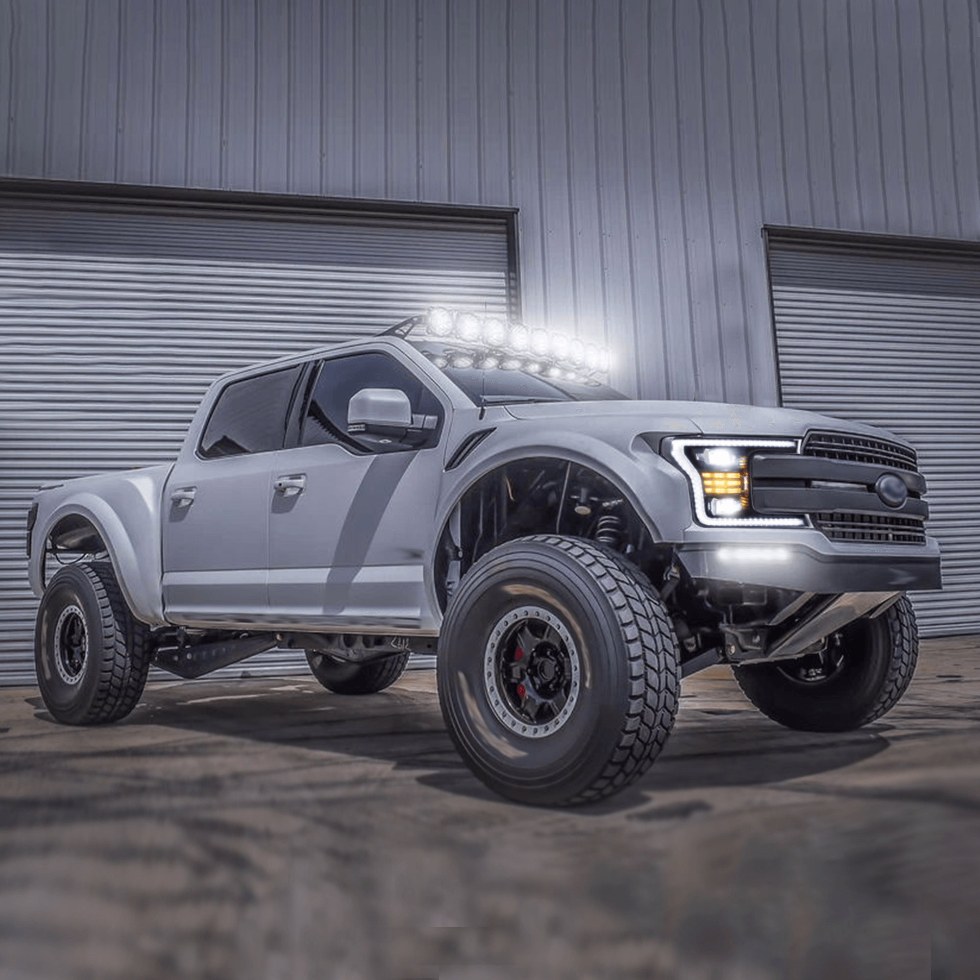 LED Headlight Assembly Dual Beam Projector Black For 2018-2020 Ford F150 13th Gen