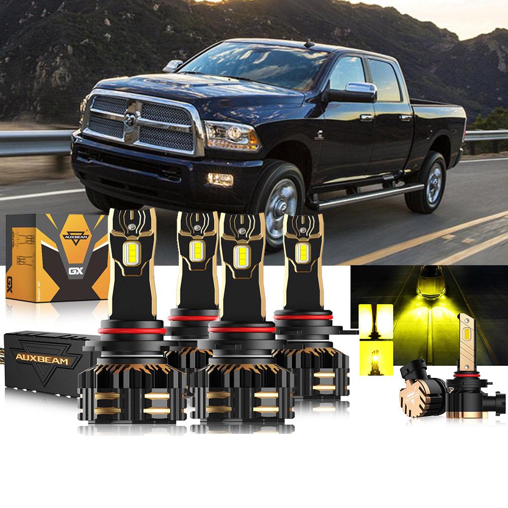 For 2013-2015 Ram 2500 (with projector-type headlights) 9005 9012 LED Headlight Bulbs Bundle