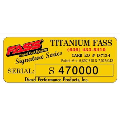 FASS TS C13 140G Titanium Signature Series 140GPH - 6.6 Duramax (2017-2019)