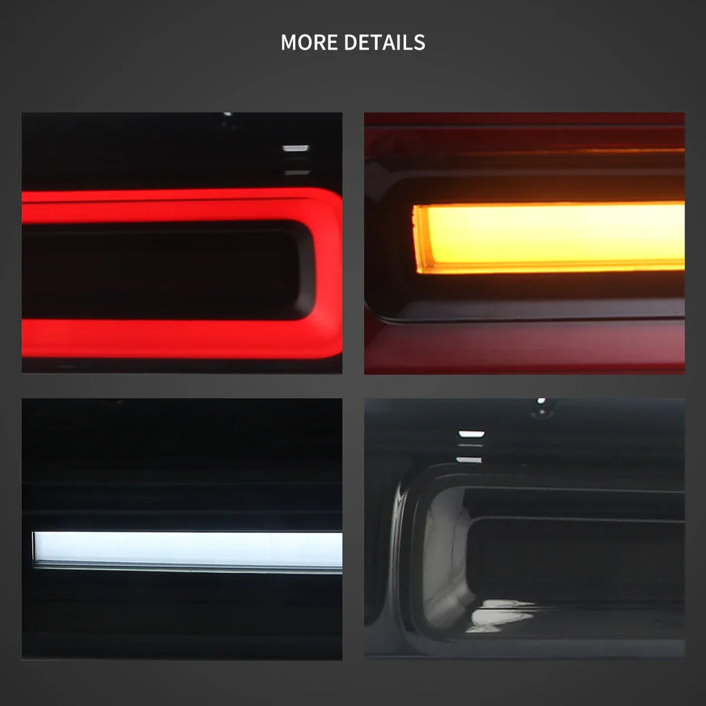 LED Tail Lights Assembly With Sequential Turn Signal For 2008-2014 Dodge Challenger 3th Gen(LC) Pre-Facelift