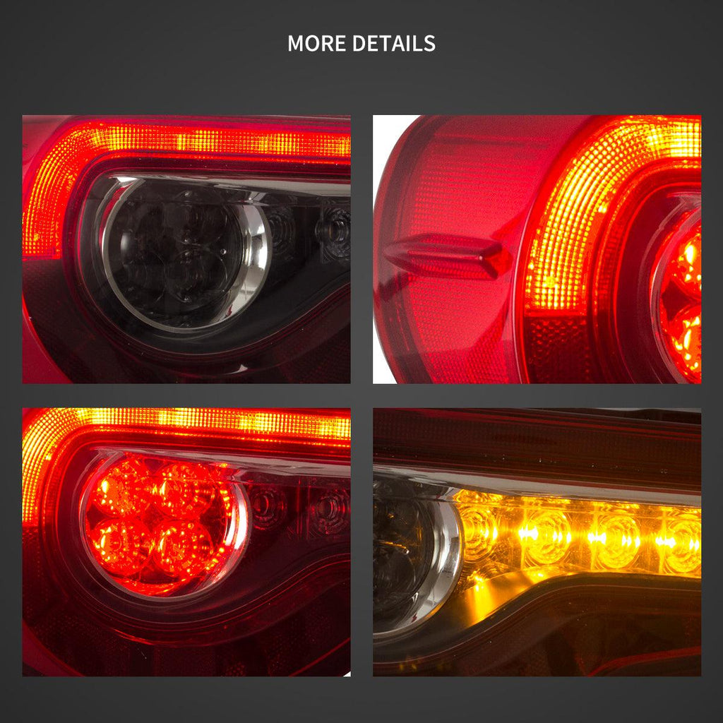 LED Tail Lights Assembly With Sequential Turn Signal For 2012-2021 FR-S/BRZ/GT86 1th Gen (ZN6/ZC6)