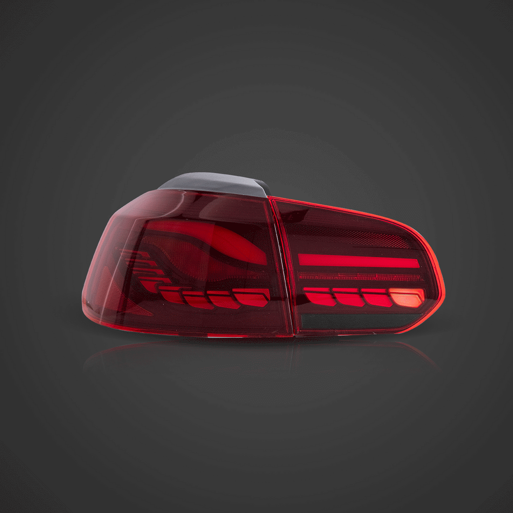 OLED Tail Light Assembly With Dynamic Welcome Lighting (GTS Style）For 2008-2014 Volkswagen Golf 6th Gen Mk6 Hatchback