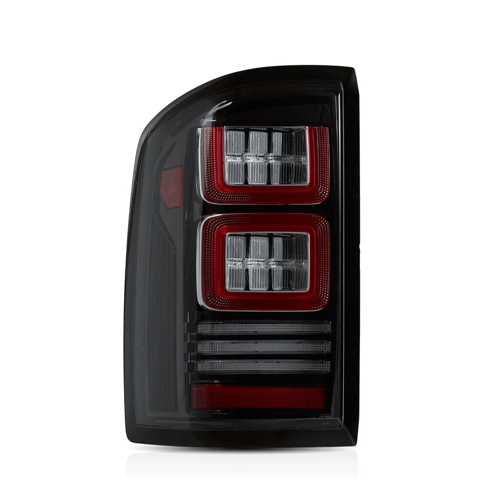 LED II Tail Lights Assembly With Red Turn Signal Clear For 2007-2013 Chevrolet Silverado 1500 2500HD 3500HD 2007-2010 GMC Sierra 1500 2500HD 3500HD