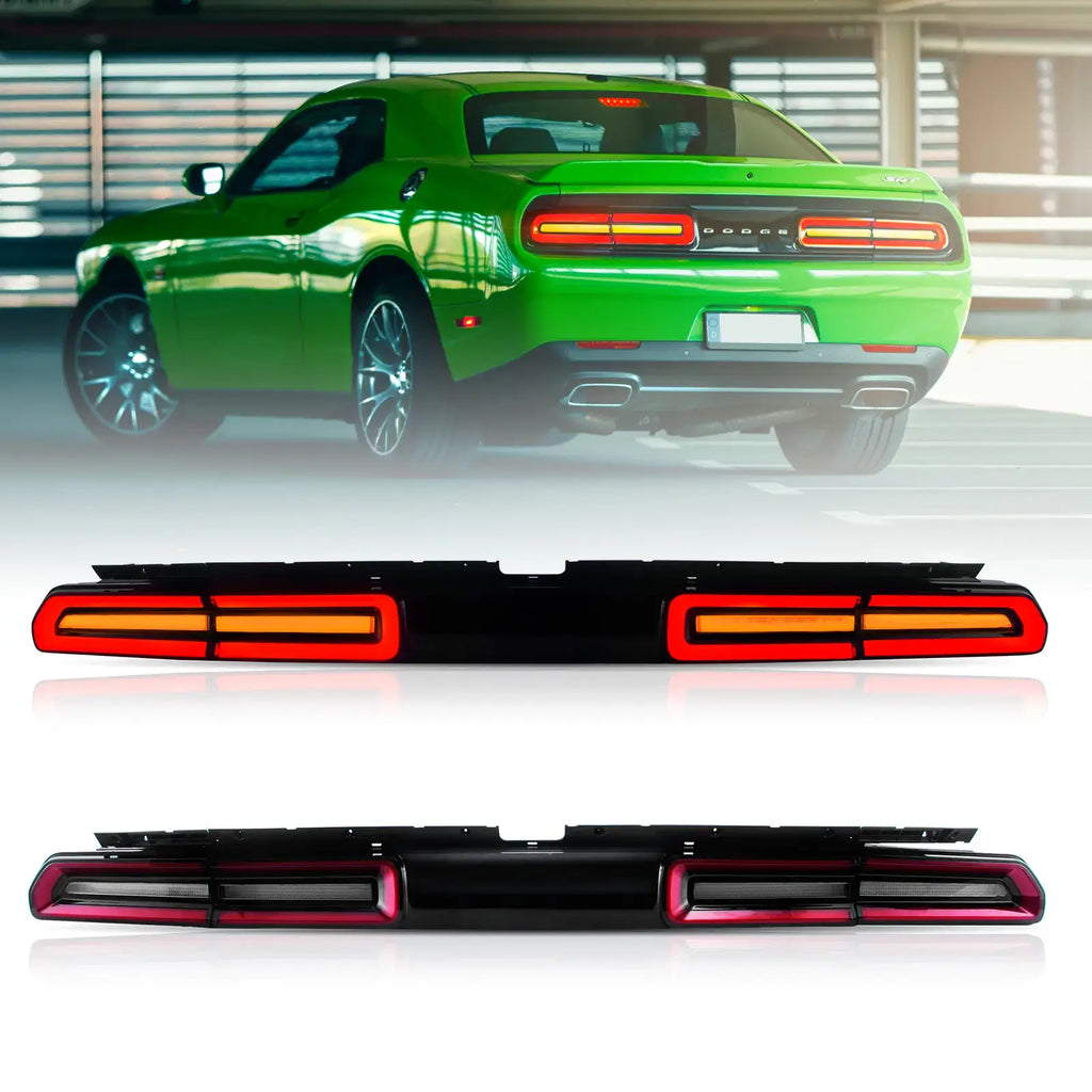 LED Tail Lights Assembly With Sequential Turn Signal For 2008-2014 Dodge Challenger 3th Gen(LC) Pre-Facelift