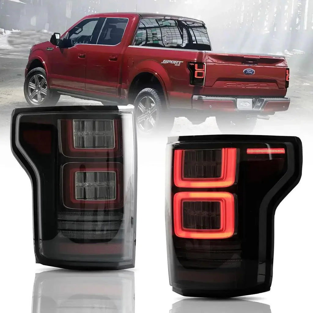 LED Tail Lights Assembly With Sequential Turn Signal For 2015-2020 Ford F150 13th Gen (P552)