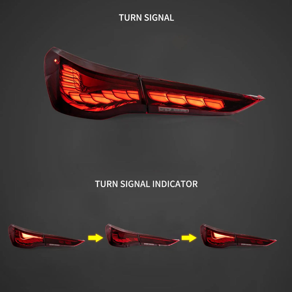 OLED Tail Light Assembly With Dynamic Welcome Lighting For 2020-UP BMW 4 Series 2th Gen G22/G23/G26
