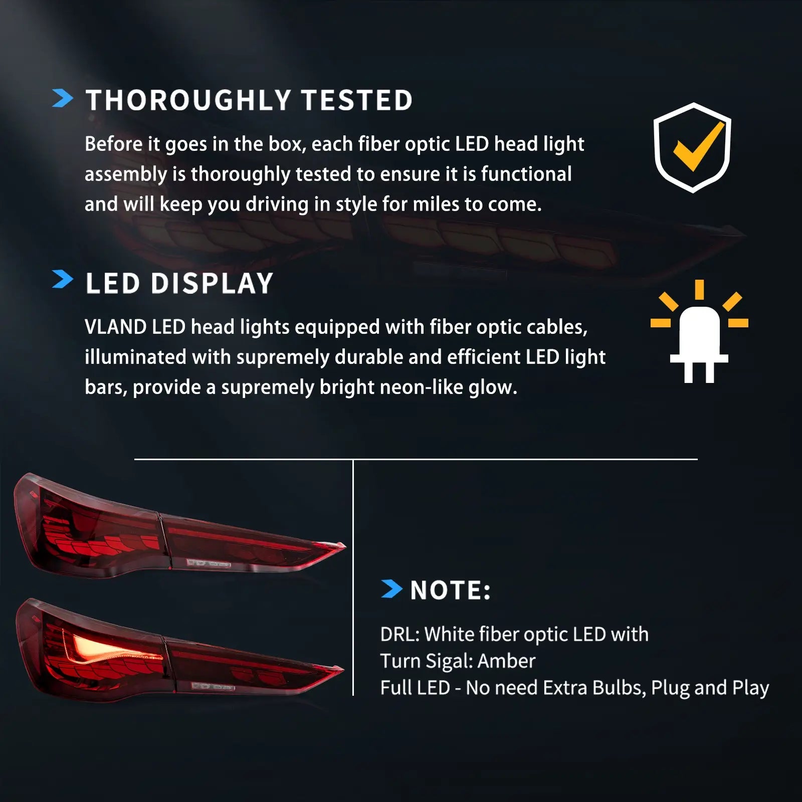 OLED Tail Light Assembly With Dynamic Welcome Lighting For 2020-UP BMW 4 Series 2th Gen G22/G23/G26