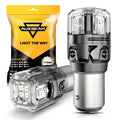 🆕1157 BAY15D LED Brake/Tail Light Bulbs 11W 500% High Brightness CAN-Bus Error Free Red B52 Series | 2 Bulbs