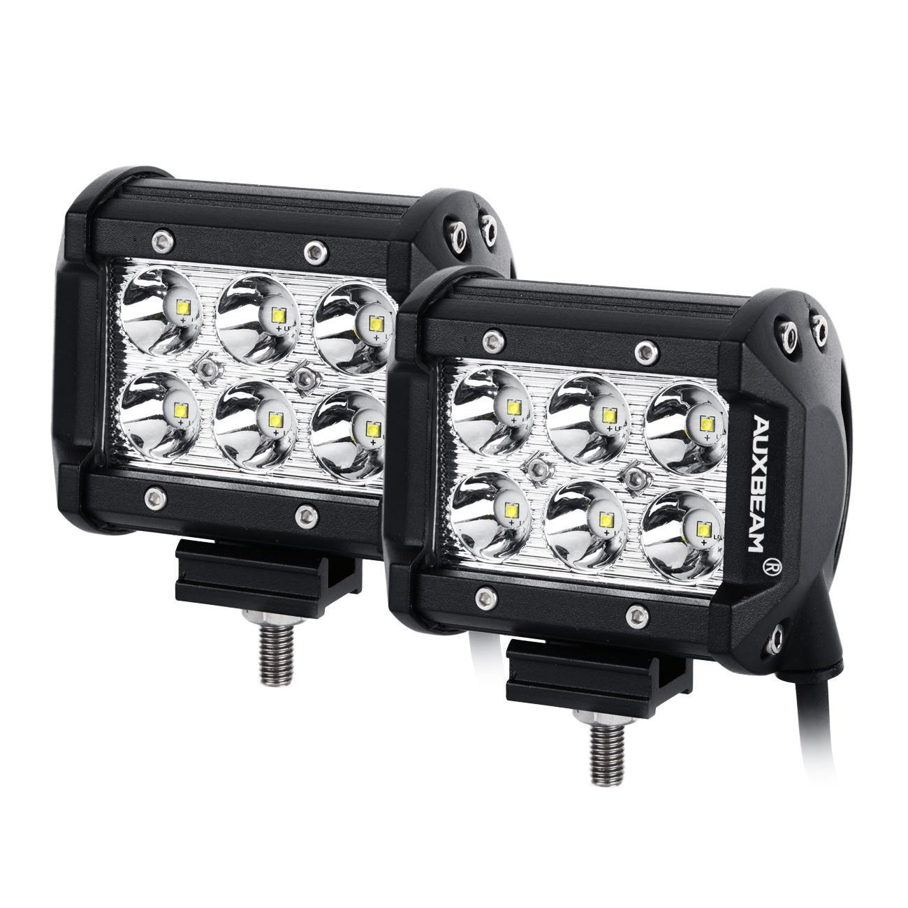 7" LED Halo Headlights+5D-PRO 52" Straight LED Light Bar+Windshield Mounting Brackets 18W Pod Lights Set for Jeep Wrangler TJ