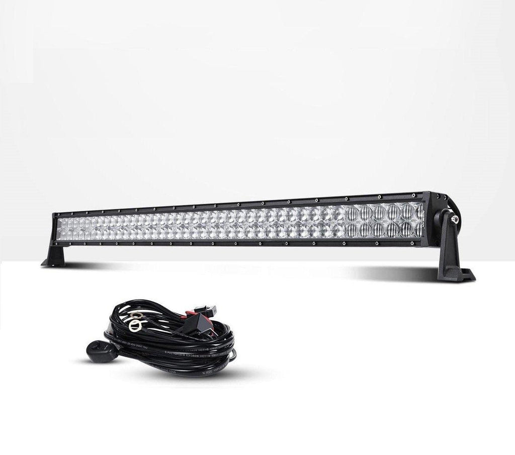 22 Inch-52 Inch 5D Series Straight/Curved Combo Beam Double Row LED Light Bar for Chevy Tahoe