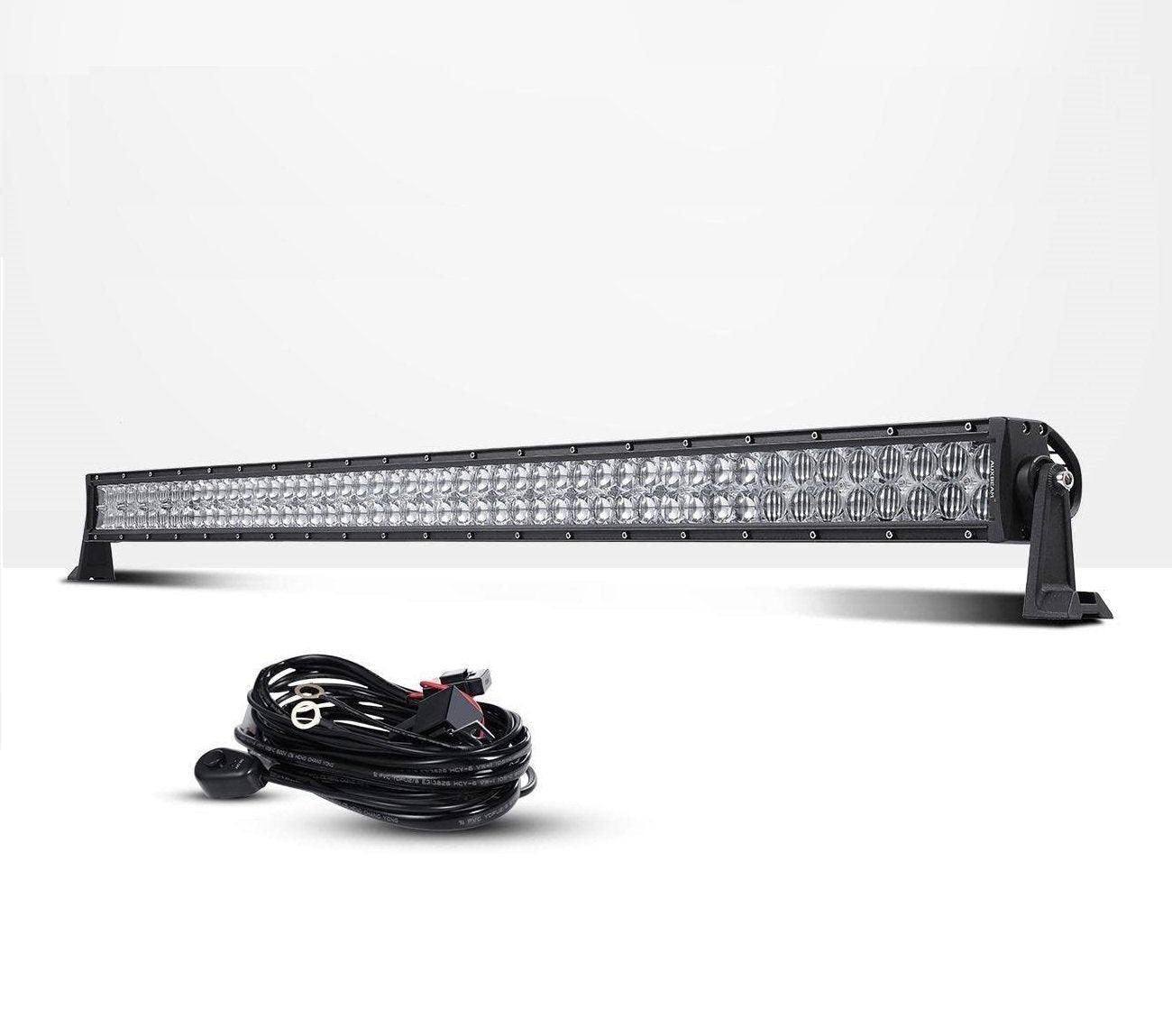 22 Inch-52 Inch 5D Series Straight/Curved Combo Beam Double Row LED Light Bar for 2015 Chevy Silverado 1500 2500 3500