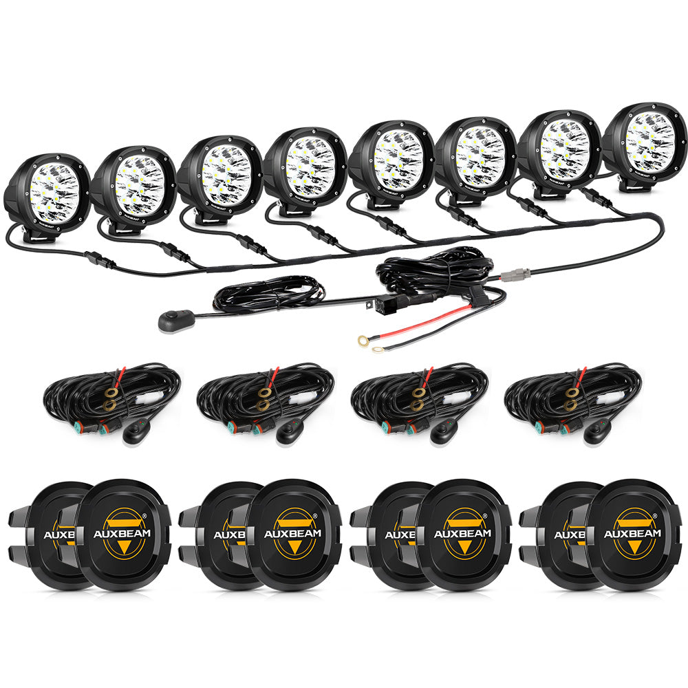 P4 Series | 4 Inch 90W Round LED Driving Lights Spot White Pod Lights
