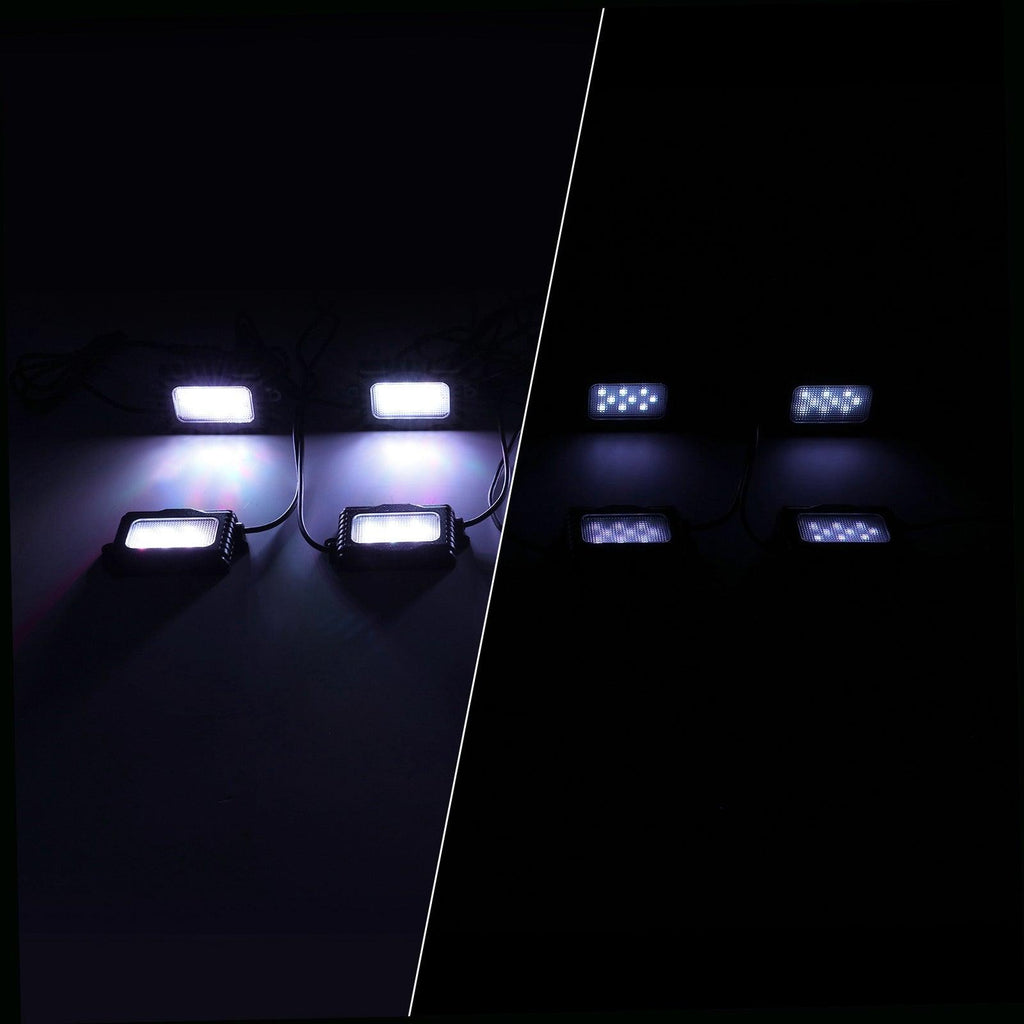 Magic Dream Color RGB LED Rock Lights Kit with Bluetooth APP Control, Multicolor Chasing Neon Underglow Lights for ATV UTV