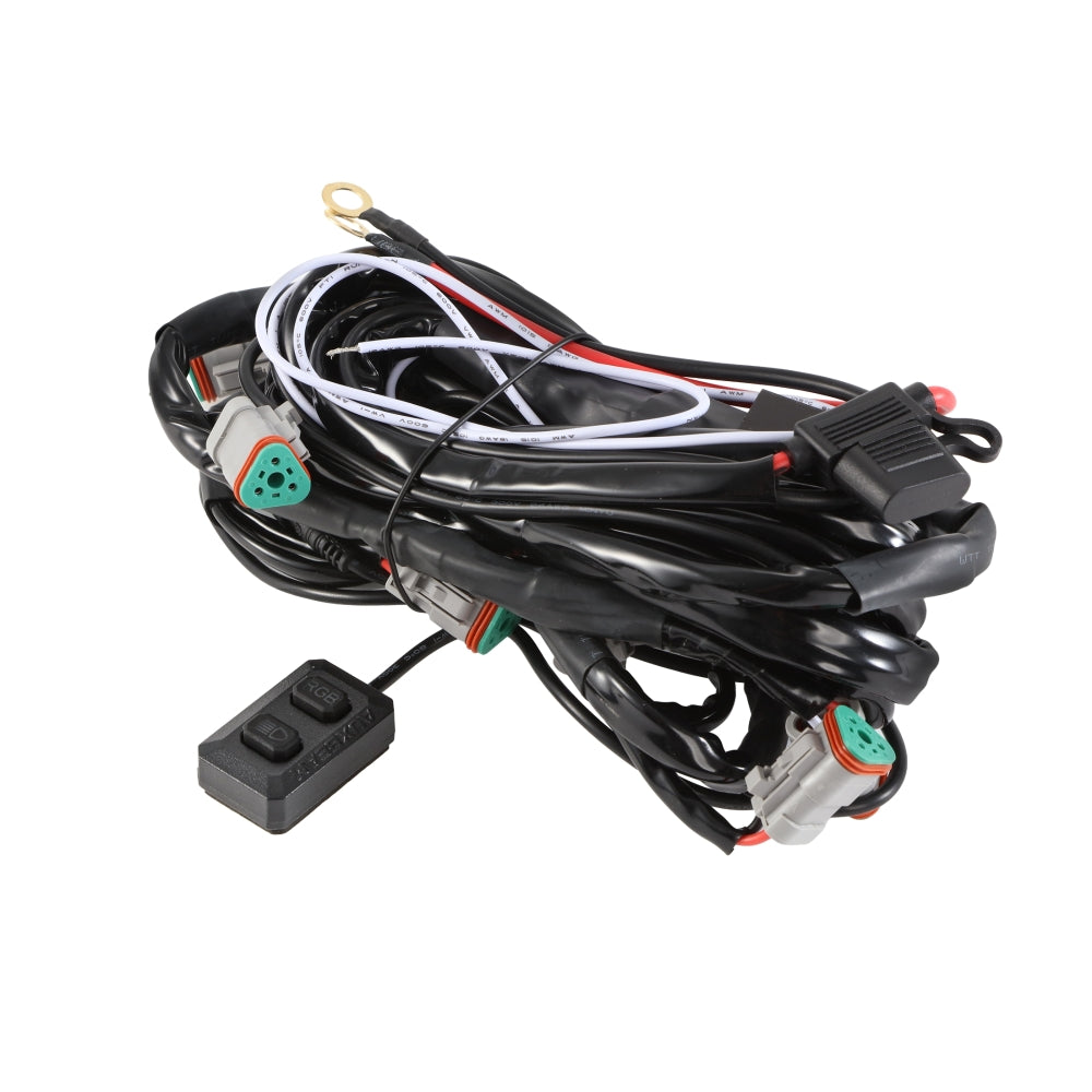 Color Play Series RGB Version 8-LED Pod Light Power Wiring Harness Kit with 3 PIN DT Plug