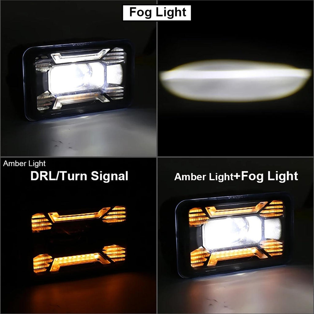 (2pcs/set) 60W LED Fog Lights with DRL/ Turn Signal for Ford F150 2015 2016 2017 2018 2019 2020