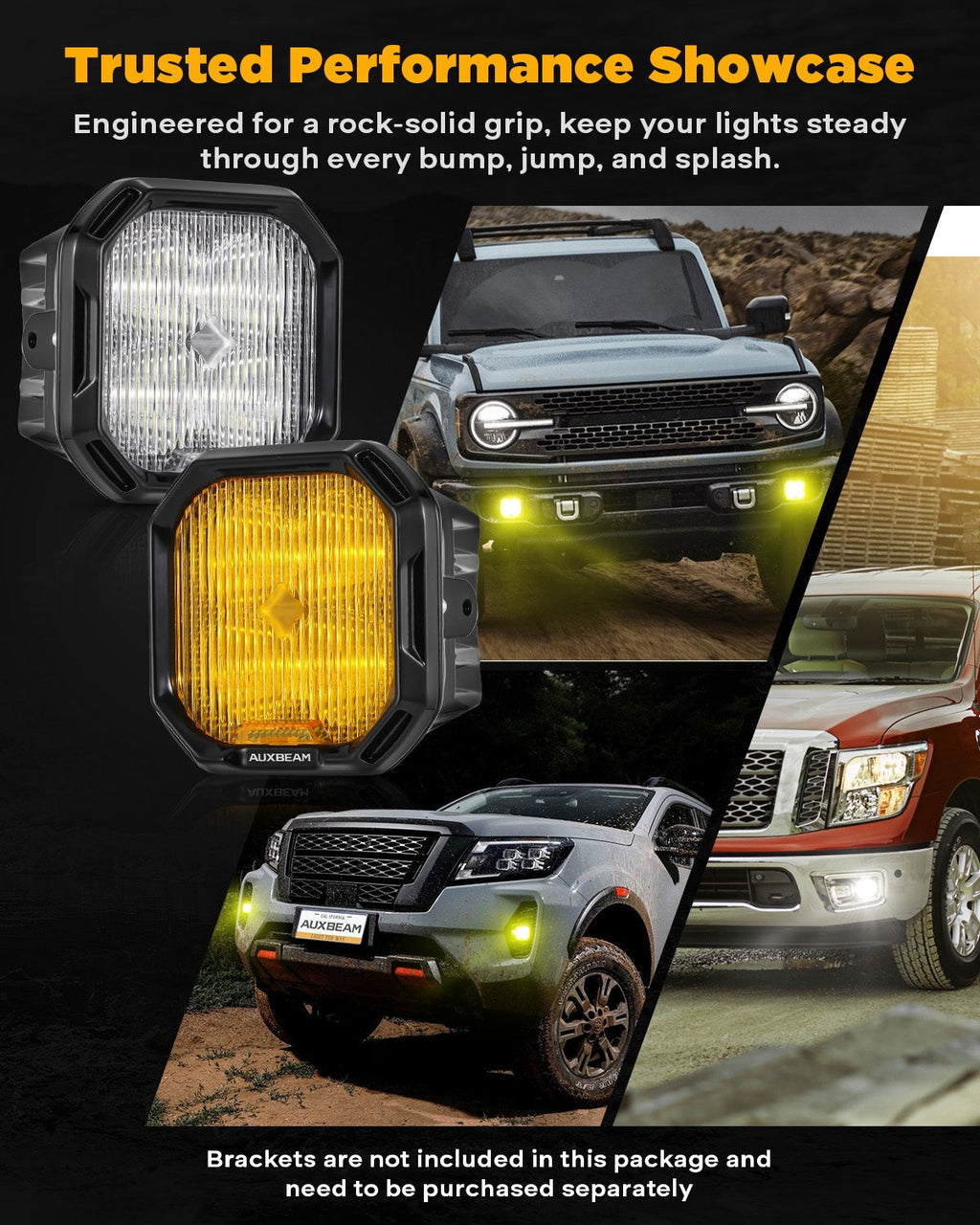 Color Play Series 3 Inch LED Fog Light Kit For Toyota 4Runner/Toyota Tacoma/Toyota Tundra