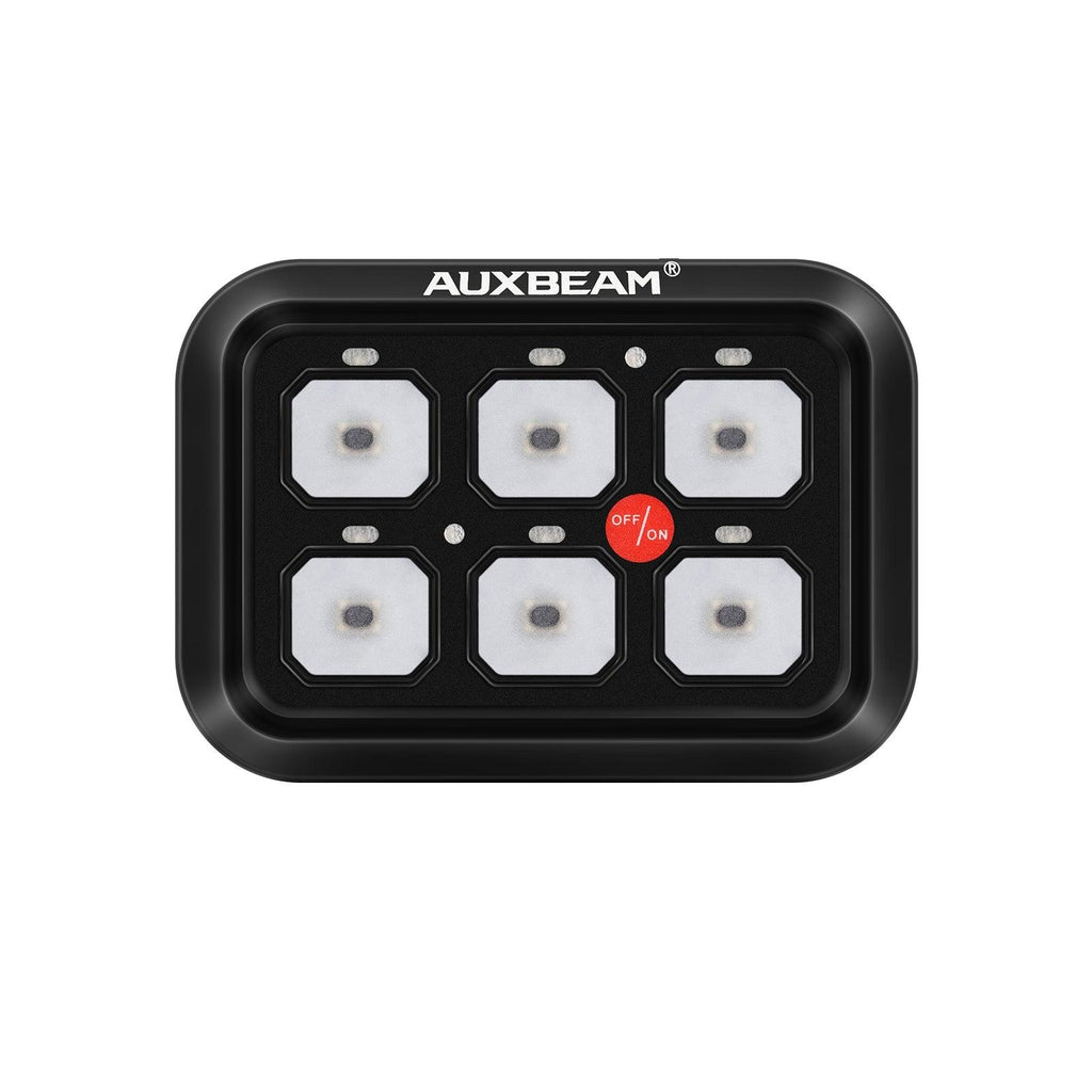 Single Series 6 Gang (BC60) LED Switch Panel, Off Road Light Controller (Blue)