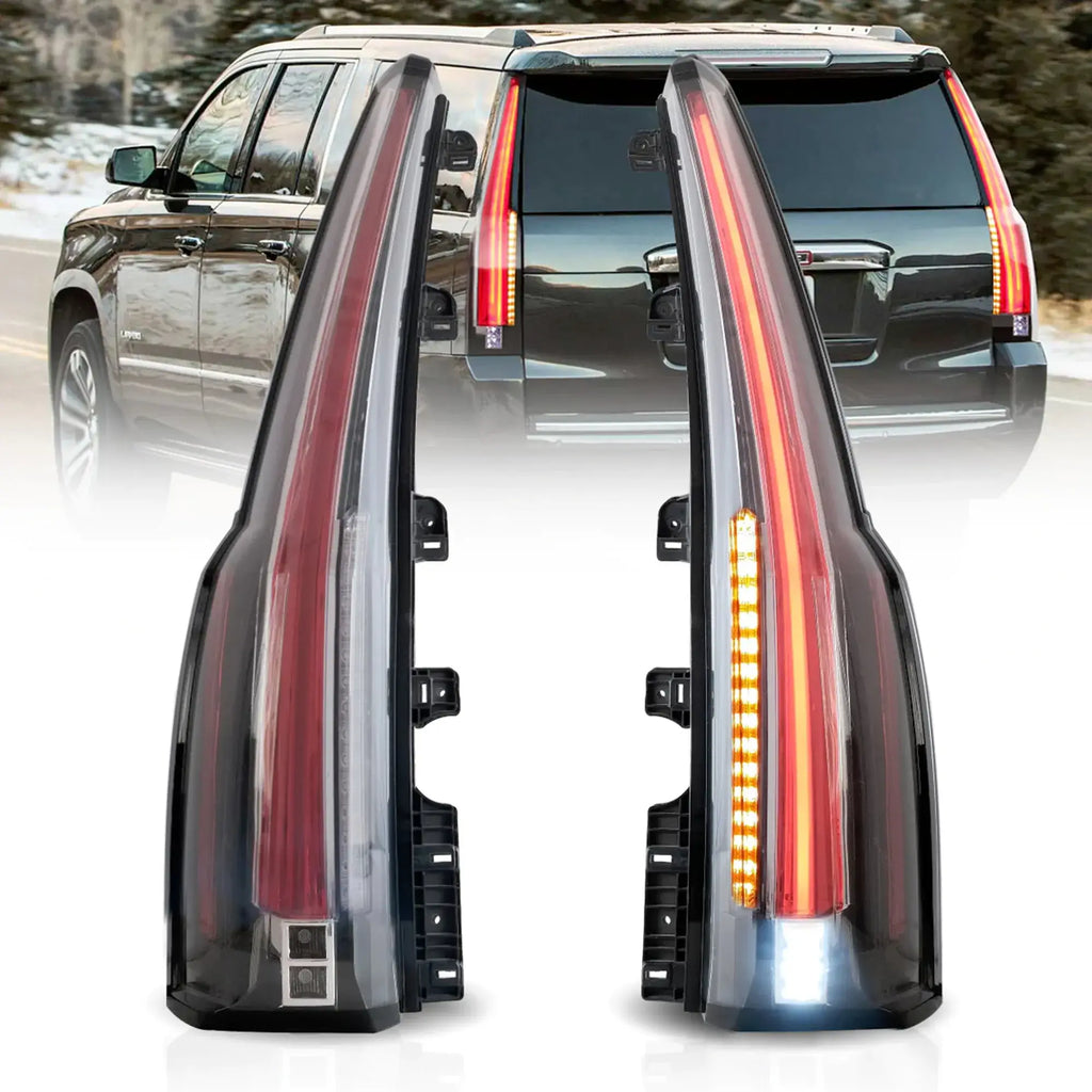 LED Tail Light Assembly with Upgrade LED Kit For 2015-2020（4th Gen) GMC Yukon