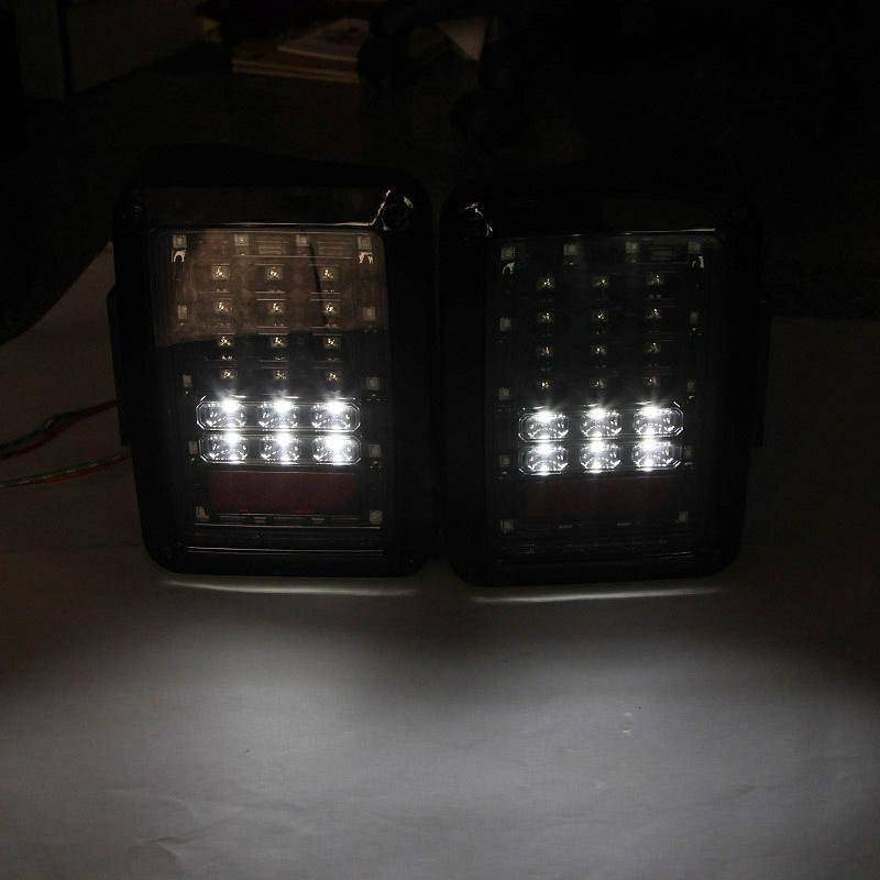 LED Tail Lights Rear Brake Turn Signal Reverse Lamp for Jeep Wrangler JK 2007-2017(American Version)