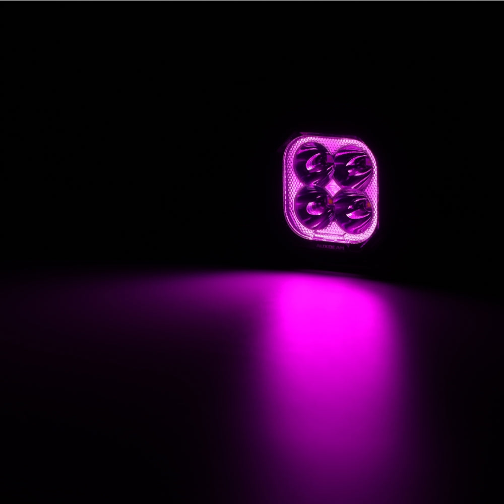 Color Play Series 3 Inch 116W RGB LED Pod Lights Off Road Lights With 8 Backlight Options