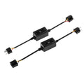 H4/9003 C10-MODEL Enhanced LED Headlight Bulbs Canbus Decoder Anti-Flicker Hyper Flash No Warning Harness Resistor Conversion Kit 2pcs/set
