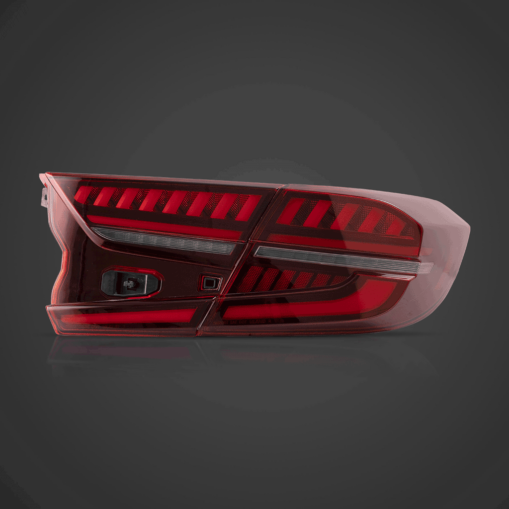 LED Tail Light Assembly With Full LED Dynamic Welcome Lighting For 2018-2022 Honda Accord 10th Gen