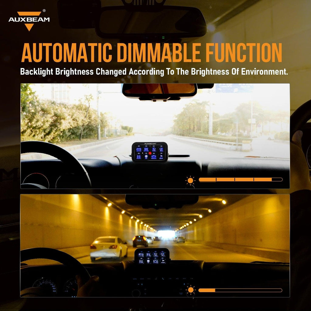6/8 Gang LED Switch Panel, Off Road Light Controller