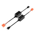 H7 C10-MODEL Enhanced LED Headlight Bulbs Canbus Decoder Anti-Flicker Hyper Flash No Warning Harness Resistor Conversion Kit 2pcs/set