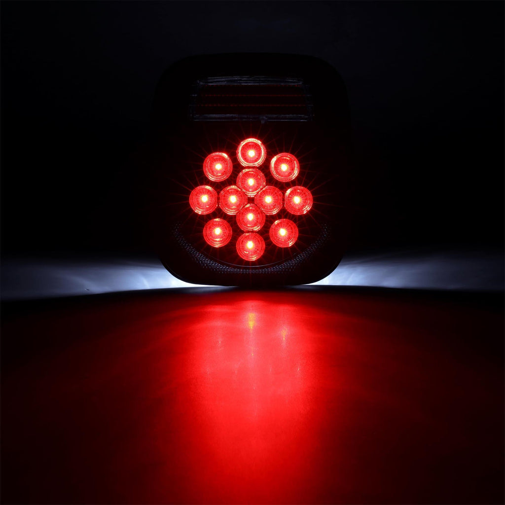 (2pcs/set) Universal Tail Lights 39LEDs Smoked Black for Wrangler YJ TJ CJ Truck Trailer Van Boat