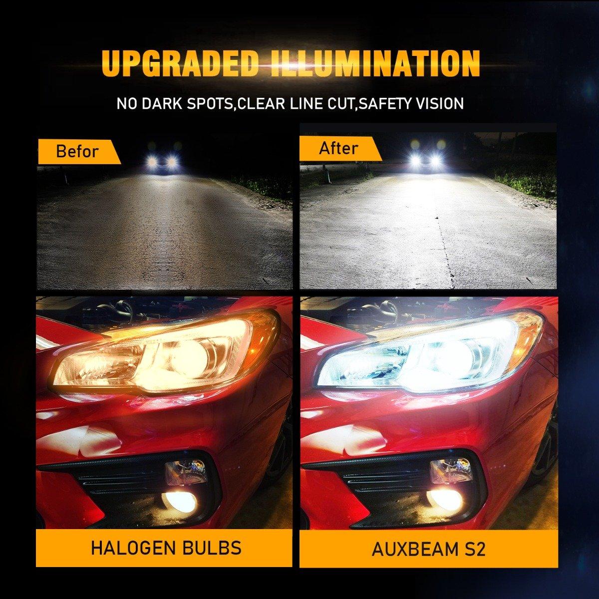 For 2004 2005 HONDA CIVIC 9005+9006 High Low Beam Combo LED Light Bulbs S2-Series COB 360° Beam 16000LM