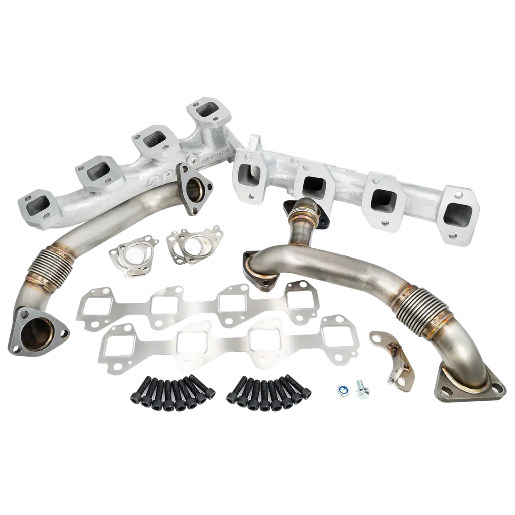 PPE High Flow Exhaust Manifold and Up Pipe Kit - 6.6 Duramax (2006-2007)